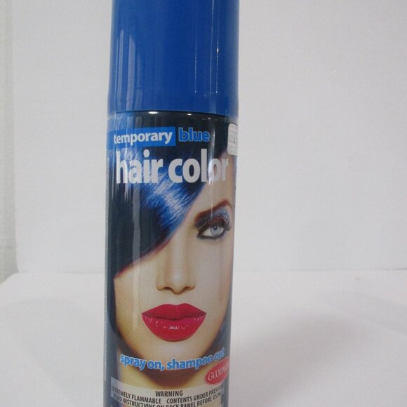 Lot of 3 Goodmark Temporary Blue Hair Color Spray‎ 3oz (85g) for Halloween Party - Picture 3 of 4